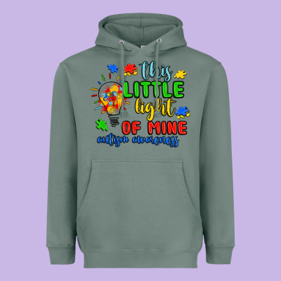 This Little Light Of Mine Autism Awareness Heavyweight Hoodie Designed By Jahusdesignshop