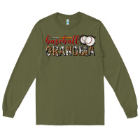 Army Green baseball grandma with leopard Long Sleeve Tee - texasbilliewilder