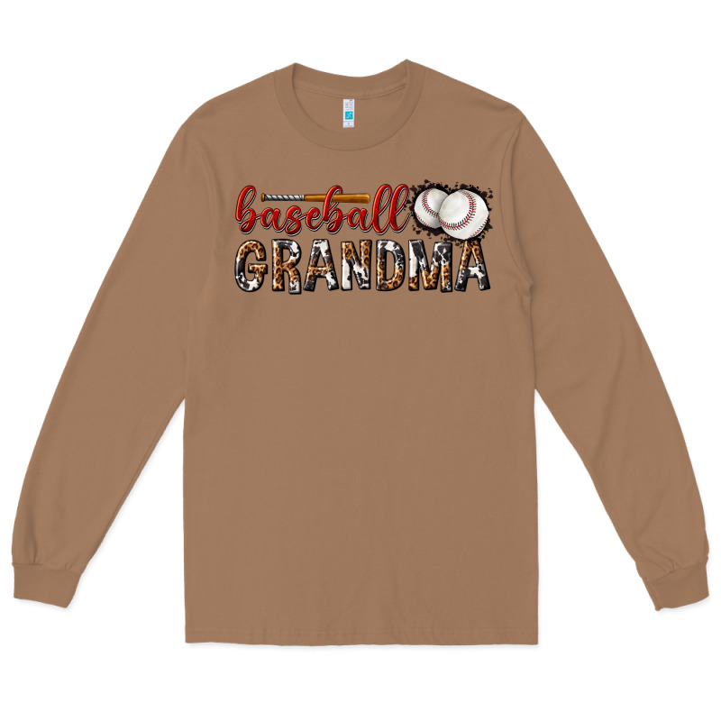 Baseball Grandma With Leopard Long Sleeve Tee by texasbilliewilder | Teevron