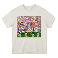 Cream easter gnome Heavy Core Tee - CowhideDigitalArt