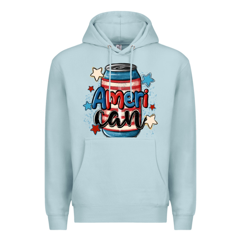 American Can Cooler Premium Hoodie by MaliasSmallBusiness | Teevron