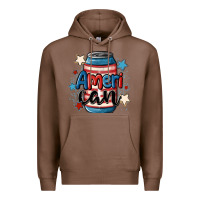 Chestnut American can cooler Premium Hoodie - MaliasSmallBusiness