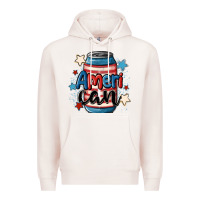 Pale Pink American can cooler Premium Hoodie - MaliasSmallBusiness