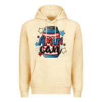Pina Colada American can cooler Premium Hoodie - MaliasSmallBusiness