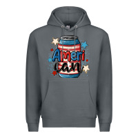 Rock American can cooler Premium Hoodie - MaliasSmallBusiness