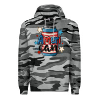 Slate Camo American can cooler Premium Hoodie - MaliasSmallBusiness