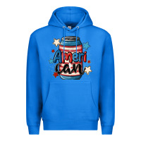 True Royal American can cooler Premium Hoodie - MaliasSmallBusiness