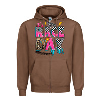 Chestnut it's race day y'all Zipper Hoodie - Zillion Design Studio