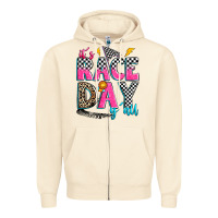 Sandshell it's race day y'all Zipper Hoodie - Zillion Design Studio