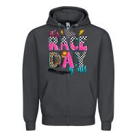 Smoke it's race day y'all Zipper Hoodie - Zillion Design Studio
