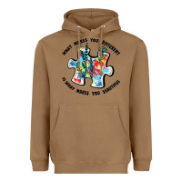 Toasted Coconut what makes you different is what makes you beautif Heavyweight Hoodie - JahusDesignShop