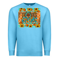 Ocean Blue Thanksgiving Turkey Premium Sweatshirt - Artiststas