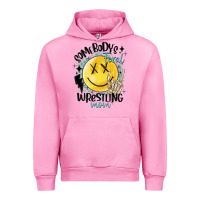 Fuchsia Pink somebody's feral wrestling mom Urban Hoodie - MaliasSmallBusiness