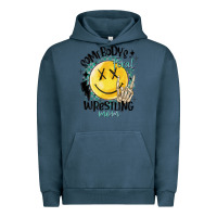 Pigment Midnight Navy somebody's feral wrestling mom Urban Hoodie - MaliasSmallBusiness