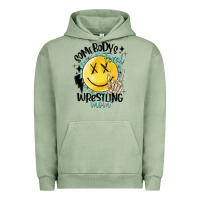Pigment Oil Green somebody's feral wrestling mom Urban Hoodie - MaliasSmallBusiness