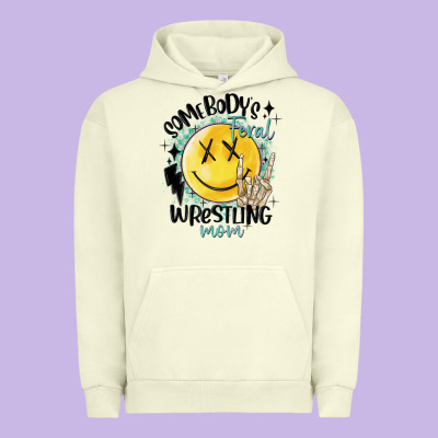Somebody's Feral Wrestling Mom Urban Hoodie Designed By Maliassmallbusiness