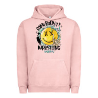 Pigment Salmon somebody's feral wrestling mom Urban Hoodie - MaliasSmallBusiness