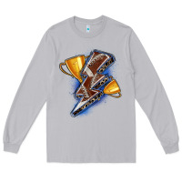 Moon Dust football lightning bolt Long Sleeve Tee - Zillion Design Studio