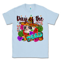 Dusty Blue mexican day of the dead Classic Tee - Zillion Design Studio