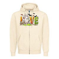 Sandshell Love Nurse Halloween Zipper Hoodie - texasbilliewilder