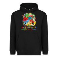 Black neurodiversity celebrate the spectrum Heavyweight Hoodie - JahusDesignShop