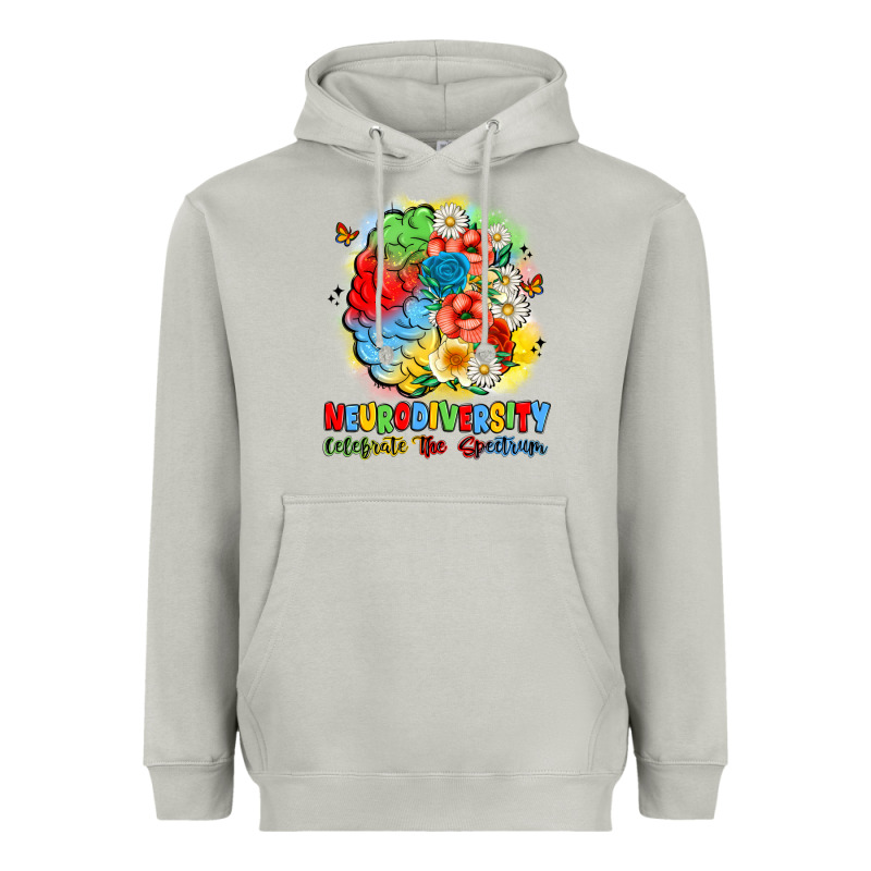 Neurodiversity Celebrate The Spectrum Heavyweight Hoodie by JahusDesignShop | Teevron