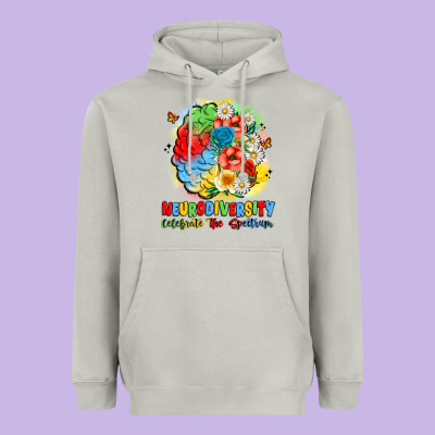 Neurodiversity Celebrate The Spectrum Heavyweight Hoodie Designed By Jahusdesignshop