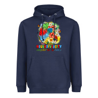 Navy neurodiversity celebrate the spectrum Heavyweight Hoodie - JahusDesignShop
