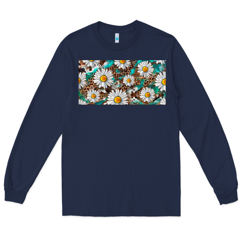 Leopard Daisy Long Sleeve Tee by RanaPortraitStore | Teevron