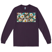 Plum leopard daisy Long Sleeve Tee - RanaPortraitStore