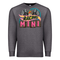 Charcoal Heather racing mini with racing oto equipment Premium Sweatshirt - AdoDesignShop