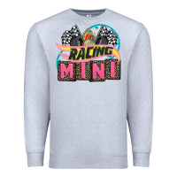 Heather Grey racing mini with racing oto equipment Premium Sweatshirt - AdoDesignShop