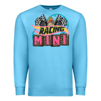 Ocean Blue racing mini with racing oto equipment Premium Sweatshirt - AdoDesignShop
