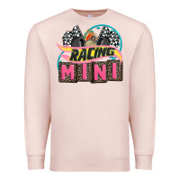 Pale Pink racing mini with racing oto equipment Premium Sweatshirt - AdoDesignShop