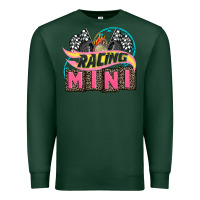 Sports Green racing mini with racing oto equipment Premium Sweatshirt - AdoDesignShop