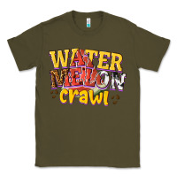 Army Green watermelon crawl Classic Tee - texasbilliewilder