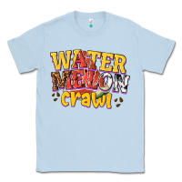 Dusty Blue watermelon crawl Classic Tee - texasbilliewilder