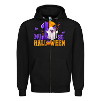 Black My 1st Halloween Zipper Hoodie - texasbilliewilder