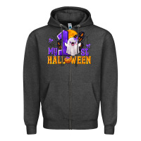 Charcoal Heather My 1st Halloween Zipper Hoodie - texasbilliewilder
