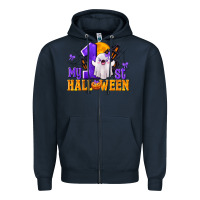 Navy My 1st Halloween Zipper Hoodie - texasbilliewilder