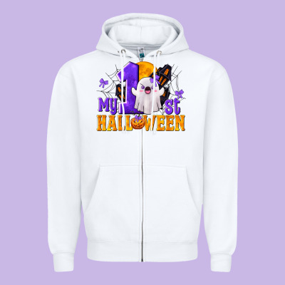 My 1st Halloween Zipper Hoodie Designed By Texasbilliewilder