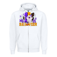 White My 1st Halloween Zipper Hoodie - texasbilliewilder