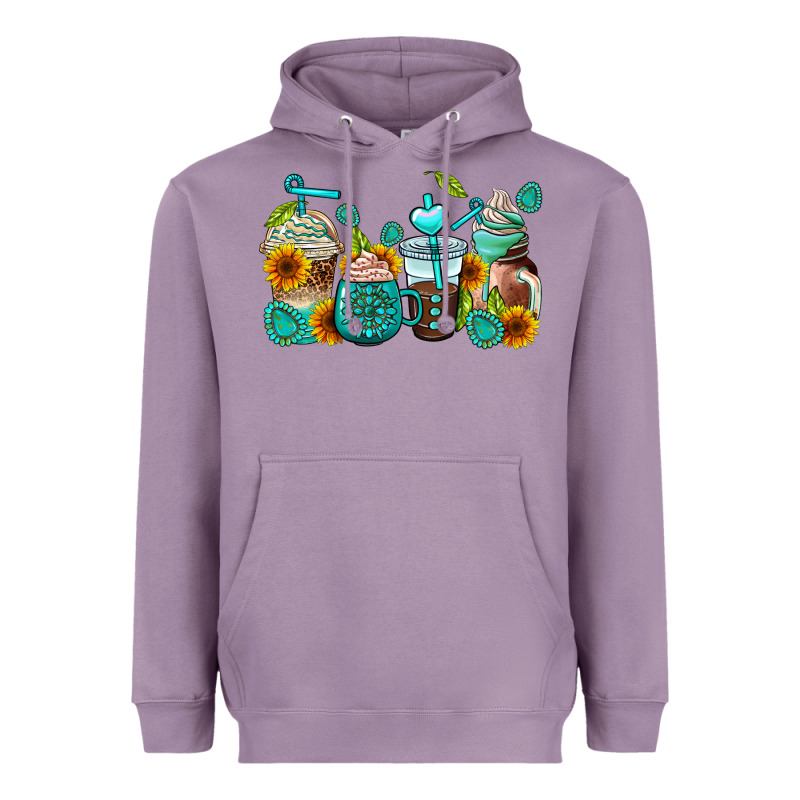 Gemstone Coffee Cups Heavyweight Hoodie by AdoDesignShop | Teevron