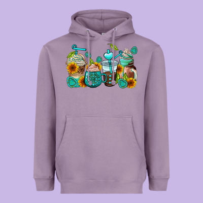 Gemstone Coffee Cups Heavyweight Hoodie Designed By Adodesignshop