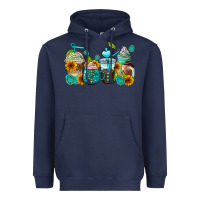 Navy gemstone coffee cups Heavyweight Hoodie - AdoDesignShop