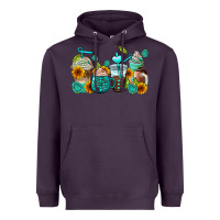 Plum gemstone coffee cups Heavyweight Hoodie - AdoDesignShop