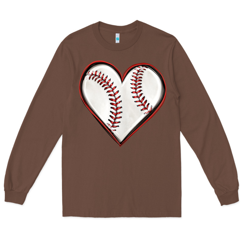 Baseball Heart Long Sleeve Tee by texasbilliewilder | Teevron