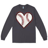 Smoke baseball heart Long Sleeve Tee - texasbilliewilder