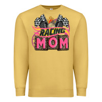 Antique Gold racing mom with racing oto equipment Premium Sweatshirt - AdoDesignShop