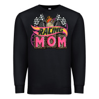 Black racing mom with racing oto equipment Premium Sweatshirt - AdoDesignShop
